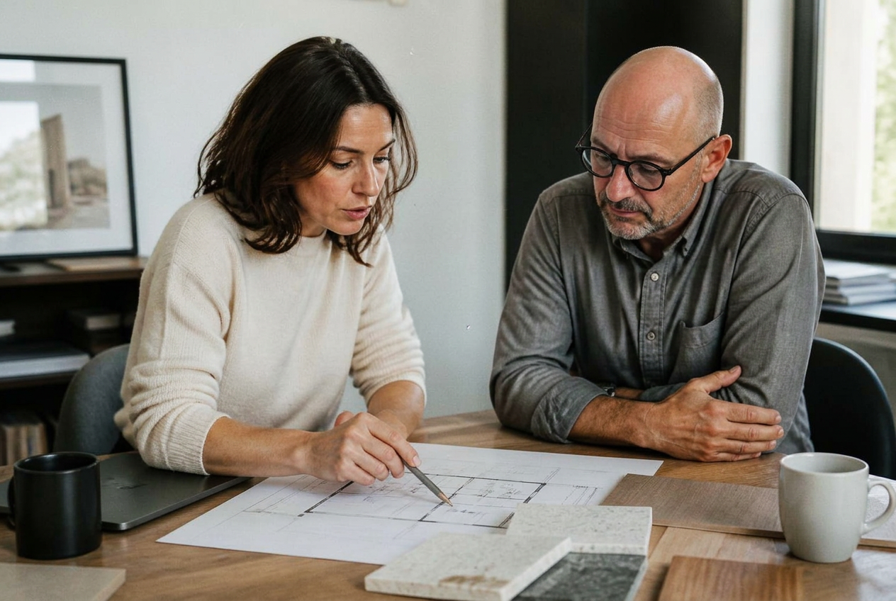 Réunion technique NISOR LINK — analyse de plans et étude de projet bâtiment